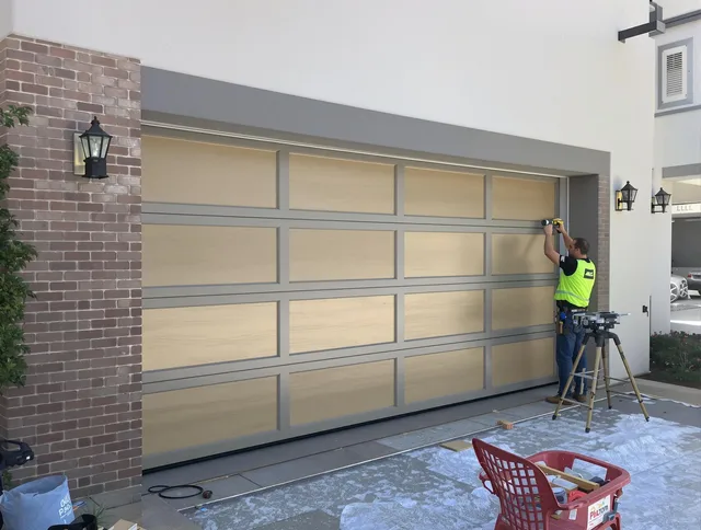 Garage door replacement service by Matthews Garage Door Repair in Matthews