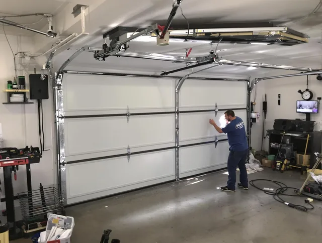 Professional garage door repair service by Matthews Garage Door Repair in Matthews