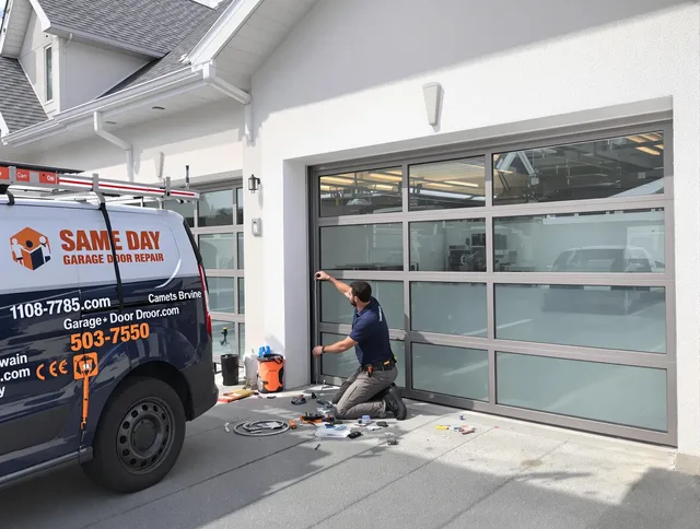 Same-day garage door repair service by Matthews Garage Door Repair in Matthews
