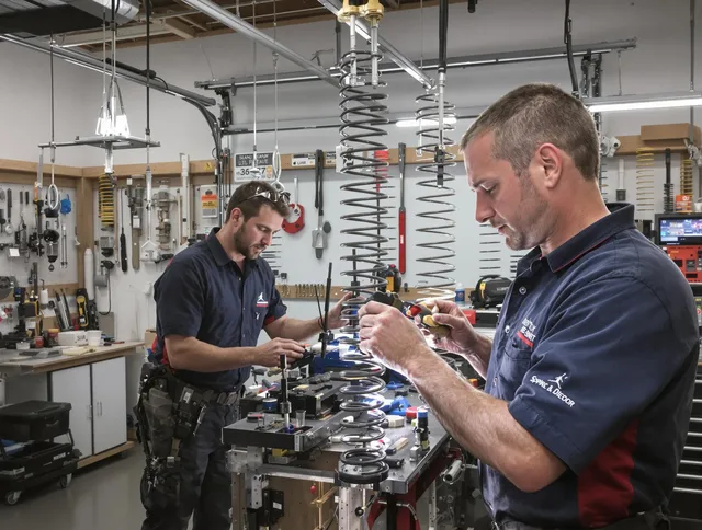 Garage door spring repair service by Matthews Garage Door Repair in Matthews
